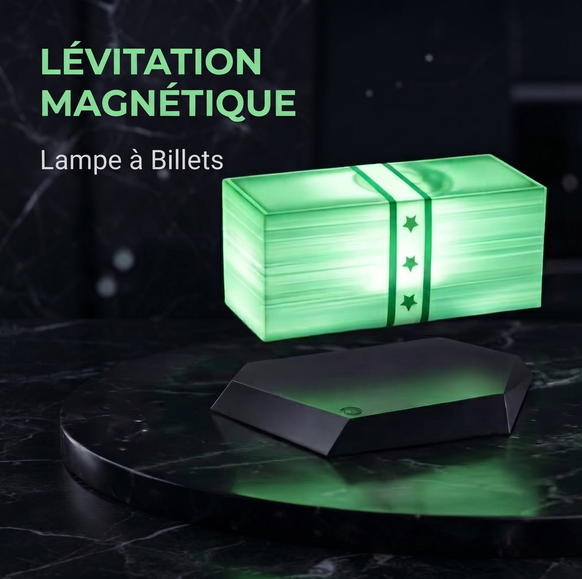 Lampe à billets flottante